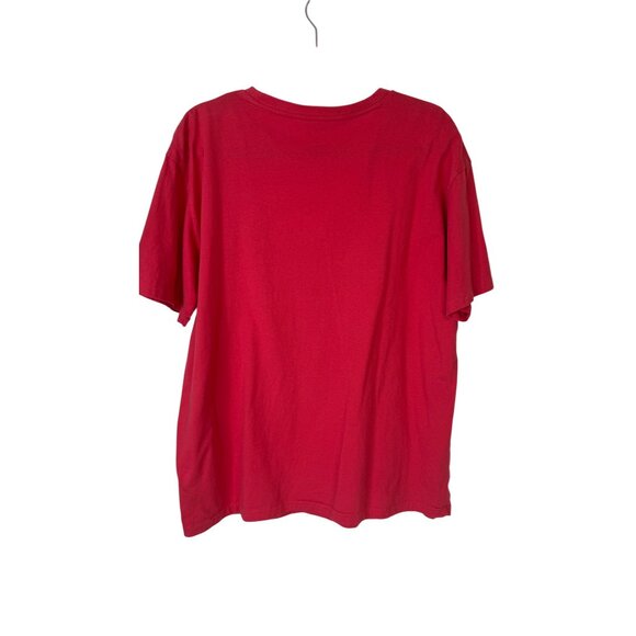 2/$30 Polo Ralph Lauren Large Mens Red Cotton T-Shirt Crew Neck Logo Embroidery - Picture 6 of 9